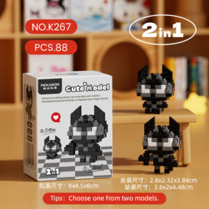 HUIQIBAO MINI Cute Pet Dog Cat Micro Building Block Model Set Kids City Cartoon Animal Diamond Bricks Educational Toys for Adult - Image 2