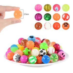 10 Pcs Rubber Bouncy Ball Toy Birthday Party Gift for Guests Ball Rebondissante for Vending Machine Capsules Surprise Kid Gift - Image 3