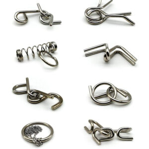 8Pcs Set Metal Montessori Puzzle Wire IQ Games Rompecabezas 3D Casse Tete Brain Teaser Intellectual Toys For Kids Adults - Image 4