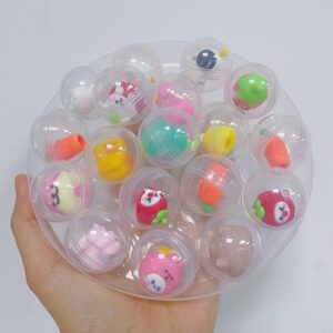 32mm Transparent Twisted Egg for Mini Claw Machine Toys Accessories Cute Animal Plush Dolls Doll Kids Arcade Crane Machine Gift - Image 2