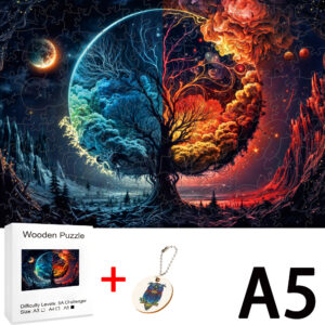 Yin Yang Tree Educational Toys for Kid Wooden Puzzle Model Jigsaw Puzzles for Adults Entertainment Games Intelligence Diy Hobby - Image 2