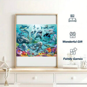 Underwater World Wooden Puzzles, Alien Animal Puzzles, Adult Stress Relief Difficulty Educational Toys, Adult Men and Women Birt - Image 4