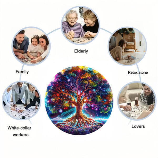 Go through this challenging special one-difficulty Tree of Life, wooden magic puzzle toys - Image 4