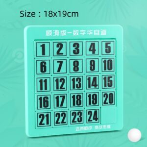 Montessori 6x6 Number Sliding Jigsaw Puzzle Kids Math Toy Board Game Block Maze Toy Children Logical Thinking Educational Toys - Image 2