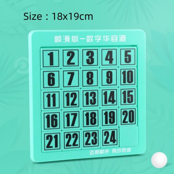 Montessori 6x6 Number Sliding Jigsaw Puzzle Kids Math Toy Board Game Block Maze Toy Children Logical Thinking Educational Toys - Image 2