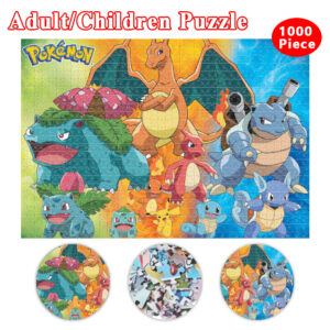 Pikachu Jigsaw Puzzle Pokemon Cartoon Thick Wood Puzzle 1000 Piece Puzzle for Adults Family Gifts Kid Educational Toys - Image 2