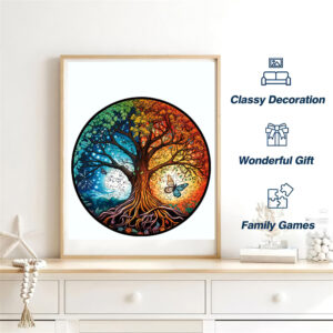 DIY Crafts Wooden plant Puzzles Brain Trainer CreativeToy with Hell Difficulty Gift for Kids and Adults Family Interactive Games - Image 3