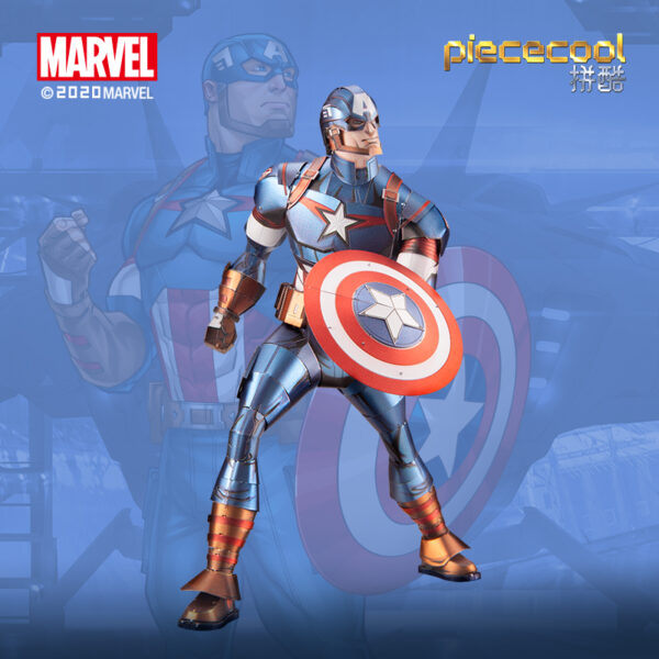 Piececool Shield Super hero Model kits 3D metal puzzle laser cutting Jigsaw DIY Toys gift for children - Image 2