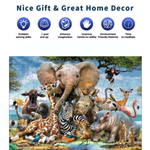Wooden Animal Puzzle DIY Brain Trainer For Kids Adults Hell Difficulty 3D Jigsaw Puzzle Game For Family Interactive Play Puzzle - Image 3