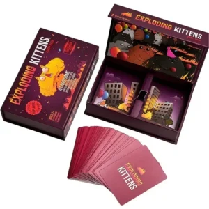 Exploding Kittens 4 in 1 Set Family Party Board Game Fun Adult Kids Toy Cards Game Suitable For Holiday Gift - Image 2