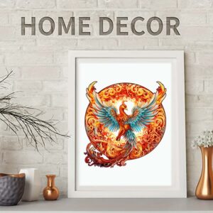 Wooden puzzle Phoenix delicate gift box Irregular shape puzzle Christmas Thanksgiving gift adult decompression family interactiv - Image 4