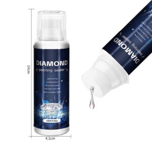 120/60ml Diamond Painting Glue Sealer 5D Diamond Art Permanent Hold & Shine Effect Sealer Diamond Painting Puzzles With Brush - Image 2