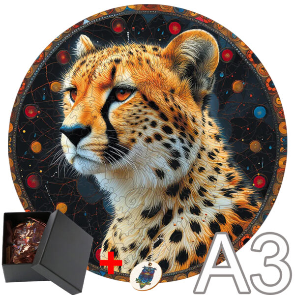 Cheetah Wooden Puzzle Animals Wood Montessori Educational Toys Children Animal Wooden Puzzles Assembling Model Kit Brain Trainer - Image 5