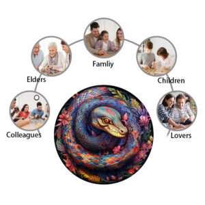 Wooden Jigsaw Puzzle For Adults 3d Snake Puzzles Assembled Model Set Children's Toys Puzzl Children's Girls Boys Birthday Gifts - Image 4