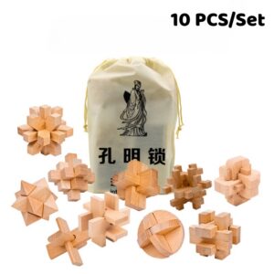 Wooden Unlocking Puzzles Brain Teasers Kong Ming LuBan Lock Adult Decryption Toy Assembly Game Children's Puzzle Puzzles Toys - Image 2