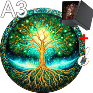 Wooden 3D Jigsaw Puzzle Toy - Elf Tree Wood Puzzle Game for Adults and Kids - Family Interactive Animal Wood Puzzle Gift - Image 2