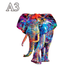 Animal Wooden Puzzle for Adults Children A3 A4 A5 3D Wood Elephant Crafts Shaped Christmas Gift Wooden Jigsaw Puzzle Gifts - Image 4