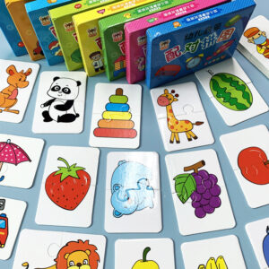 Montessori Cards Educational Toys for Children Learning Educational Puzzles Develop Cognitive Games for Babies Kids Baby Novel - Image 4
