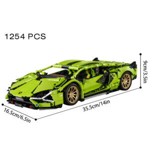 Riceblock Technical 1:14 Racing Sport Car Model Building Blocks Bricks MOC City Vehicle Supercar Adult Toy For Boy Children Gift - Image 2