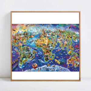 World Map Model Kit For Adult 3D DIY Puzzle Wood Craft Toys Diy Party Game Boy Wooden Puzzle Toy Jigsaw Children Educational Toy - Image 2