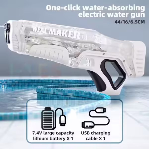Dropshipping Electric Water Gun Toy Kits Continuous Shooting Automatic Water Pistol Spray Outdoor Pool Summer Toy for Kids Adult - Image 2