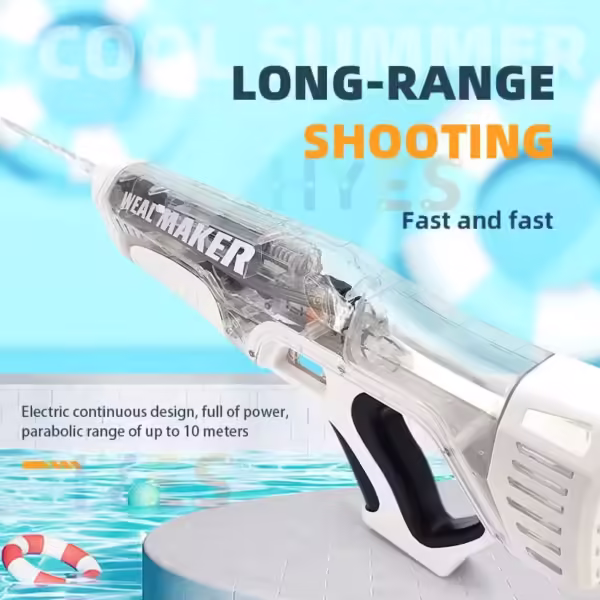 Dropshipping Electric Water Gun Toy Kits Continuous Shooting Automatic Water Pistol Spray Outdoor Pool Summer Toy for Kids Adult