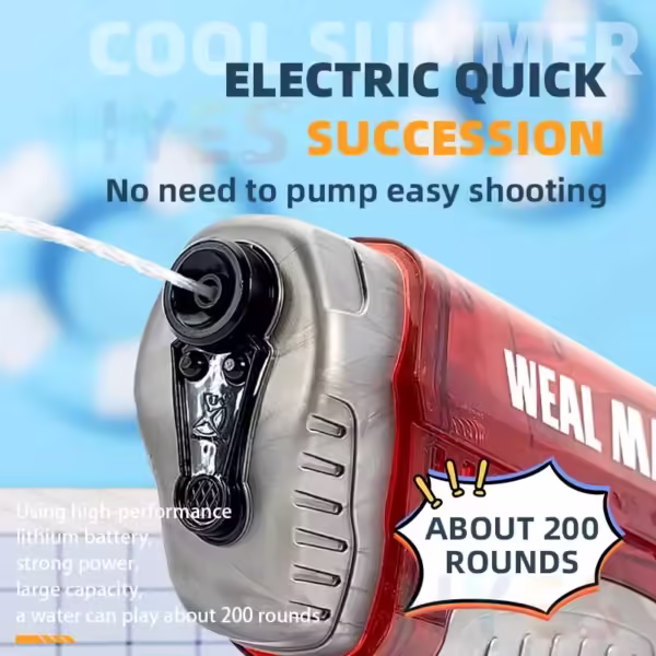 Dropshipping Electric Water Gun Toy Kits Continuous Shooting Automatic Water Pistol Spray Outdoor Pool Summer Toy for Kids Adult - Image 2