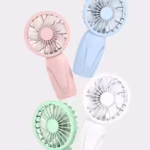 Noise Free Rechargeable Mini Fan For Silent Cooling Experience Lightweight Portable Mini Pocket Fan white