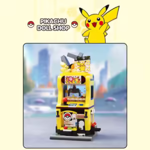 Original Box Pokemon Pikachu-Claw crane game shop Blocks Charizard Squirtle Bulbasaur Model Educational Kids Toys For Gift - Image 10