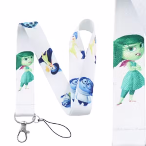 inside out 2 Lanyards Keychain Cartoon Movie Lanyards for Key Neck Strap For Card Keyring Accessories Gifts Credential Holder - Image 10