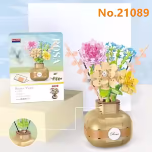 BALODY mini Blocks Kids Building Toys Rose Sunflower Flowers Vase Girls Women Gift Home Decor 21088 21089 21090 21091 - Image 9