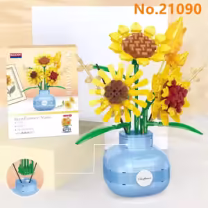 BALODY mini Blocks Kids Building Toys Rose Sunflower Flowers Vase Girls Women Gift Home Decor 21088 21089 21090 21091 - Image 10