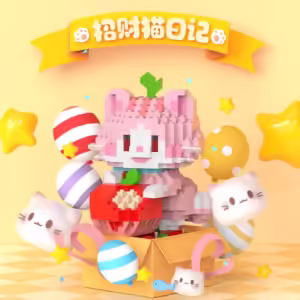 Animal Mini Blocks Construction Set for Children Girls 7 to 10 Years Old Cat Micro Building Blocks Toy for Kids Boys Games Child - Image 2