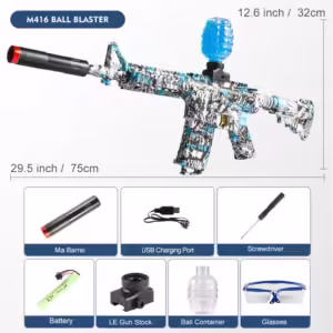 M416 Electric Blaster Gun Set, High Precision Shooting Toy, Perfect Outdoor Toy Gift for Birthday (Bullets Excluded) - Image 2