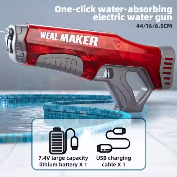 Dropshipping Electric Water Gun Toy Kits Continuous Shooting Automatic Water Pistol Spray Outdoor Pool Summer Toy for Kids Adult