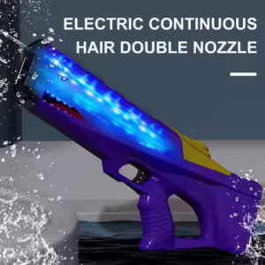 Kids Water Toy Rechargeable Electric Water Shooter Toy for Kids with Light Capacity Automatic Squirt for Summer Outdoor Fun - Image 2