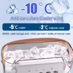 Misting Fan Portable Rechargeable Fan Cooling Desk Fan for Home Quite Mist Water Spray Fan for Camping Home Outside Office Trave - Image 2