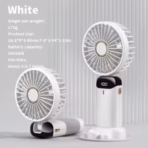 Electric Fan Portable Air Conditioner Mini Cooler Rechargeable Neck Fans for Home Free Shipping Hand Usb Conditioning Blades - Image 2