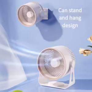 New Wireless Kitchen Wall Mounted Silent Electric Fan 4000 mAh Outdoor Camping USB Home Desktop Air Conditioner Cooler - Image 2