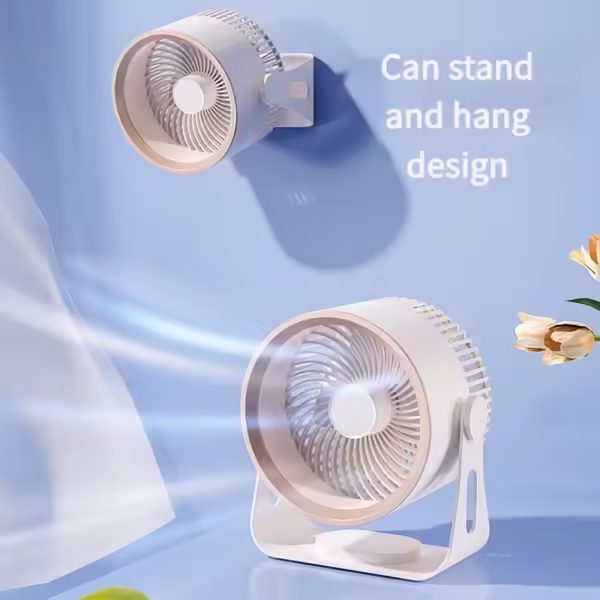 New Wireless Kitchen Wall Mounted Silent Electric Fan 4000 mAh Outdoor Camping USB Home Desktop Air Conditioner Cooler - Image 2