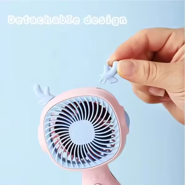 1pc Mini Portable Fan Handheld Electric Fan for Home Outdoor Travel Camping Air Cooler Handheld Small Pocket Fan - Image 2