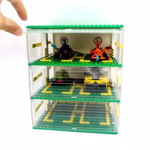 Acrylic Transparent Car Model Display Box Building Blocks Assemble Dust Cover Car Toys Protection Showcase Compatible With Brand - Image 2