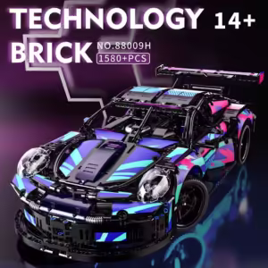New 1580 Pcs Technical Classic Super Racing Car Building Blocks Model Bricks Vehicl Toy for Kids Birthday Boys Gift Compatible - Image 2