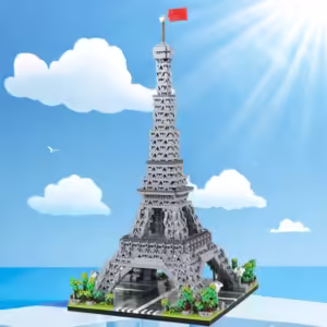 KNEW BUILT Big Ben Micro Mini Block Building Blocks for Adults Architecture Toys Sets Arc Triomphe Louvre Eiffel Tower Bricks - Image 3