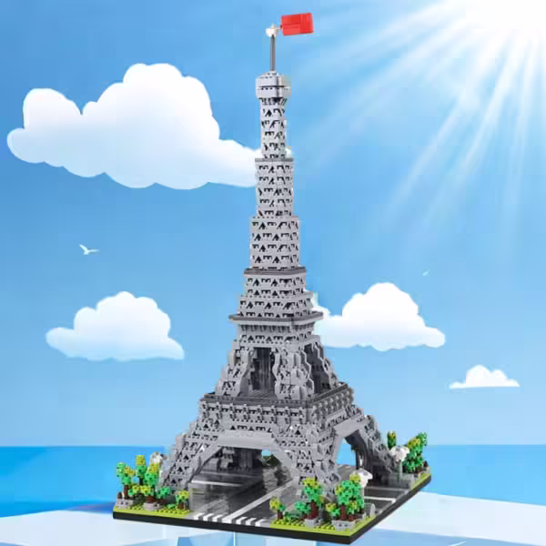 KNEW BUILT Big Ben Micro Mini Block Building Blocks for Adults Architecture Toys Sets Arc Triomphe Louvre Eiffel Tower Bricks - Image 3