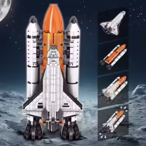 Technical Blocks NASAS RC Spaceship Space Shuttle Aopllos Expedition Discovery Model Building Blocks Bricks Toy Gift Boys - Image 2