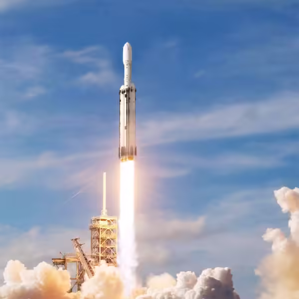 MOC-75766 SpaceXS Falcon Heavy Rocket Saturn V Scale Spaceship Building Blocks Set Idea Assemble Bricks Toys Boy Birthday Gift - Image 2
