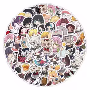 30pcs Cute Cartoon Anime Demon Slayer Anime Stickers Decoration Laptop Phone Suitcase Notebook Label Stationery Sticker - Image 2