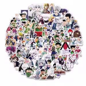 100PCS PCS Animation Full-time Hunter Graffiti Waterproof Sticker Suitcase Notebook Refrigerator Stationery Box Helmet Stickers - Image 2