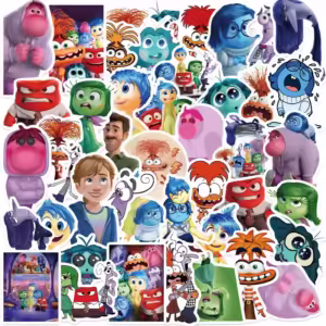 50pcs Inside Out 2 Stickers Disney Figure Sticker Skateboard Fridge Suitcase Phone Notebook Graffiti Sticker Kids Birthday Gift - Image 2